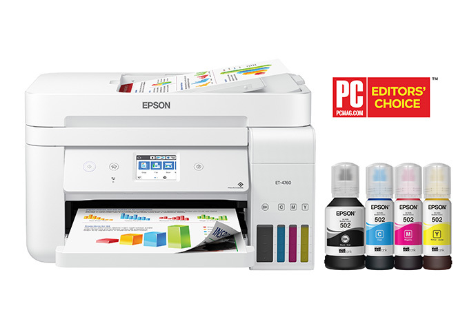 C11CG19204 | EcoTank ET-4760 All-in-One Cartridge-Free Supertank Printer - White | Inkjet | Printers | For Work | Epson US C11CG19204 | EcoTank ET-4760 All-in-One Cartridge-Free Supertank Printer - White | Inkjet | Printers | For Work | Epson US