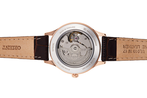 Orient: Mecánico Contemporary Reloj, Cuero Correa - 41.0mm (AG02004B)