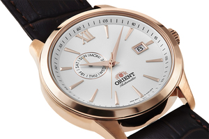 ORIENT: Mechanisch Modern Uhr, Leder Band - 43.5mm (AL00004W)