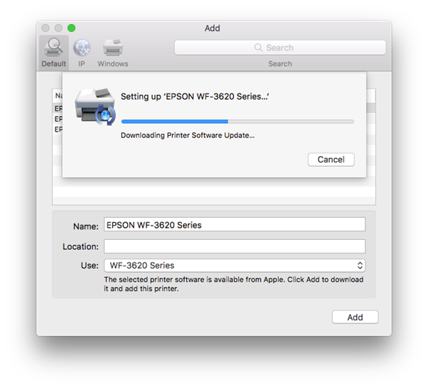 how to install epson driver on mac