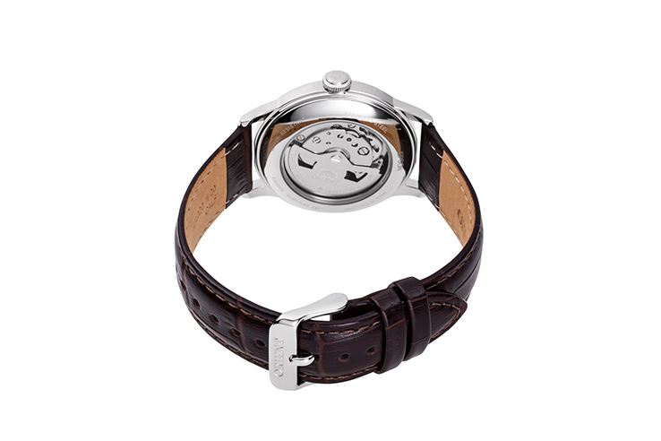 ORIENT: Mechanical Classic Watch, Leather Strap - 38.4mm (RA-AC0M04Y)