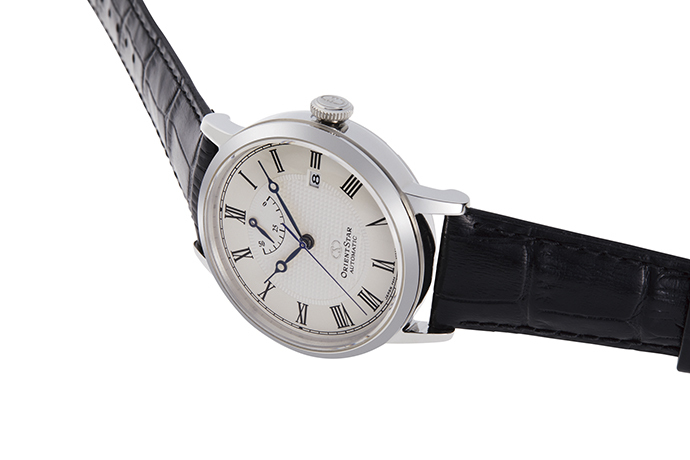 ORIENT STAR: Mechanical Classic Watch, Leather Strap - 38.7mm (RE-AU0002S)