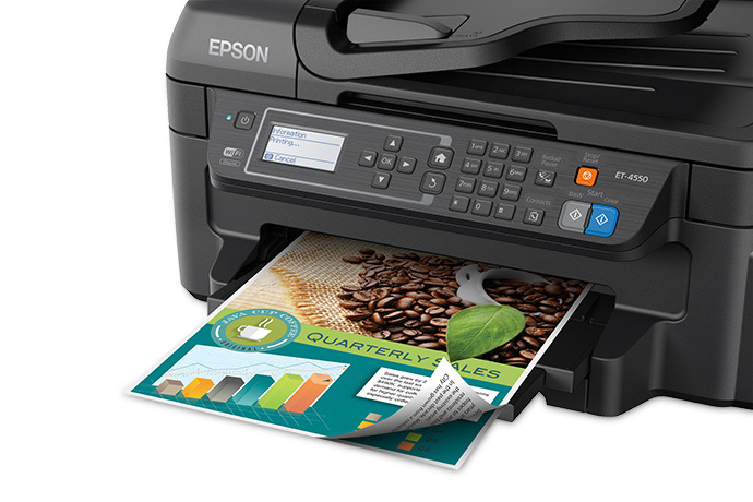 Epson Workforce Et 4550 Ecotank All In One Printer Products Epson Us 4910