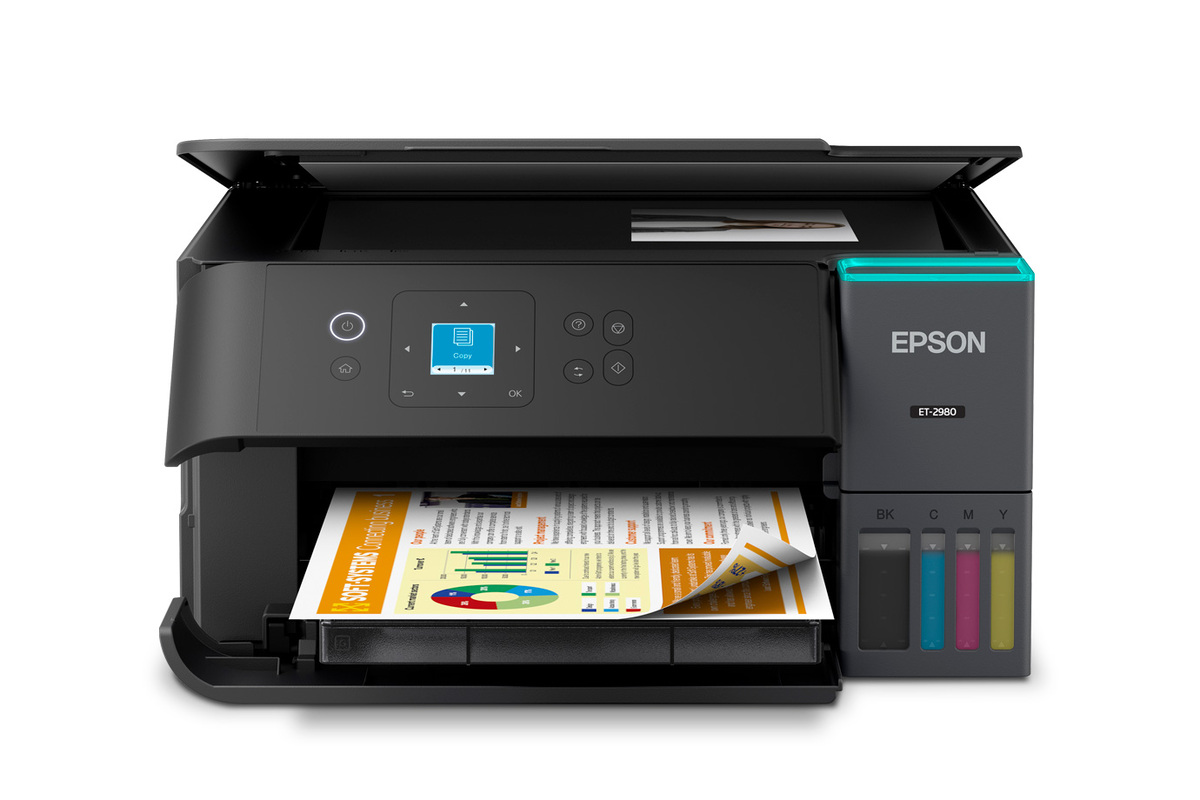 EcoTank ET-2980 Wireless All-in-One Color Supertank Printer – Black
