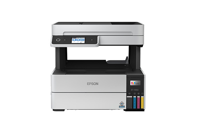  Epson EcoTank Pro ET-5170 Wireless Color All-in-One Supertank  Printer with Scanner, Copier, Fax Plus Auto Document Feeder White Large :  Office Products