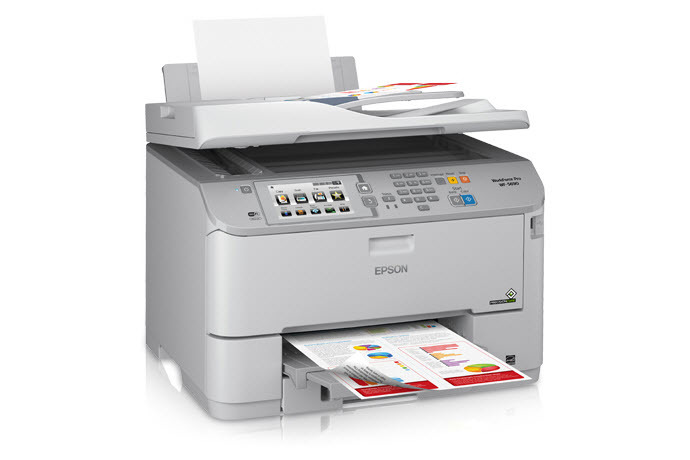 Impresora Multifunción Epson Workforce Pro Wf-c5890 Con Wifi Color Blanco