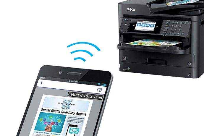 Workforce Pro Et 8700 Ecotank All In One Supertank Printer Inkjet Printers For Work Epson Us