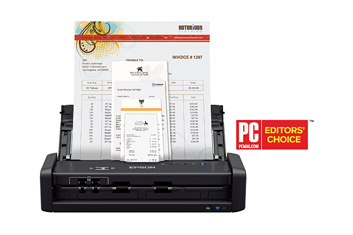 WorkForce ES-300W Wireless Portable Duplex Document Scanner with ADF