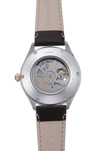 ORIENT STAR: Mechanical Classic Watch, Leather Strap - 40.4mm (RE-AT0201G)