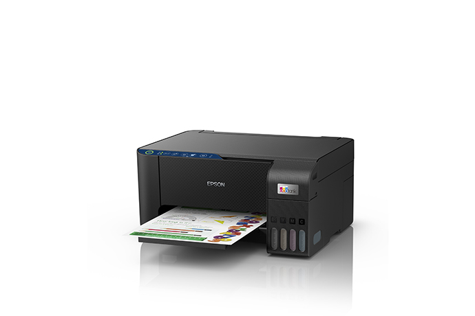 Impresora a color multifunción Epson EcoTank L3250 con wifi negra 110V