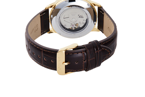 ORIENT: Mechanical Contemporary Watch, Leather Strap - 41.6mm (RA-AC0F04S)