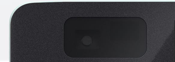 Close up of built in sensor