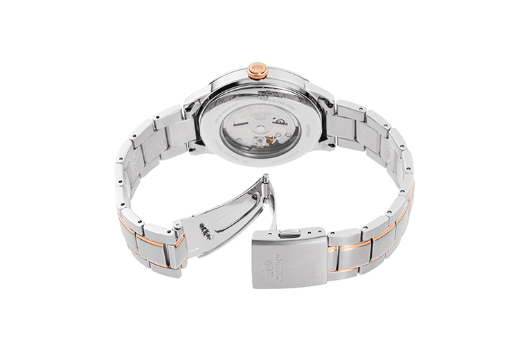 ORIENT: Mecánico Clásico Reloj, Metal Correa - 41.5mm (RA-AS0101S)