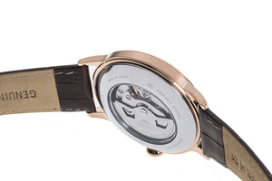ORIENT: Mechanical Classic Watch, Leather Strap - 40.5mm (RA-AP0001S)