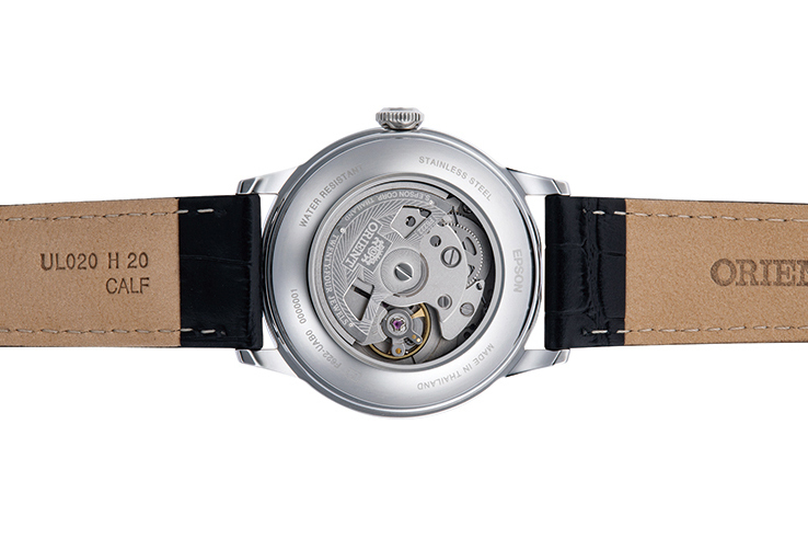 ORIENT: Mechanical Classic Watch, Leather Strap - 38.4mm (RA-AP0104S)