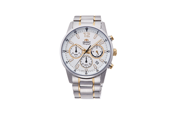 ORIENT: Kwarcowy Sportowy Zegarki, Metalowy Pasek - 42.0mm (RA-KV0003S)