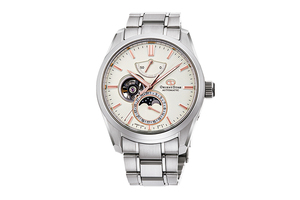 Orient Star: Mechaniczny Nowoczesny Zegarki, Metalowy Pasek - 41.0mm (RE-AY0003S)