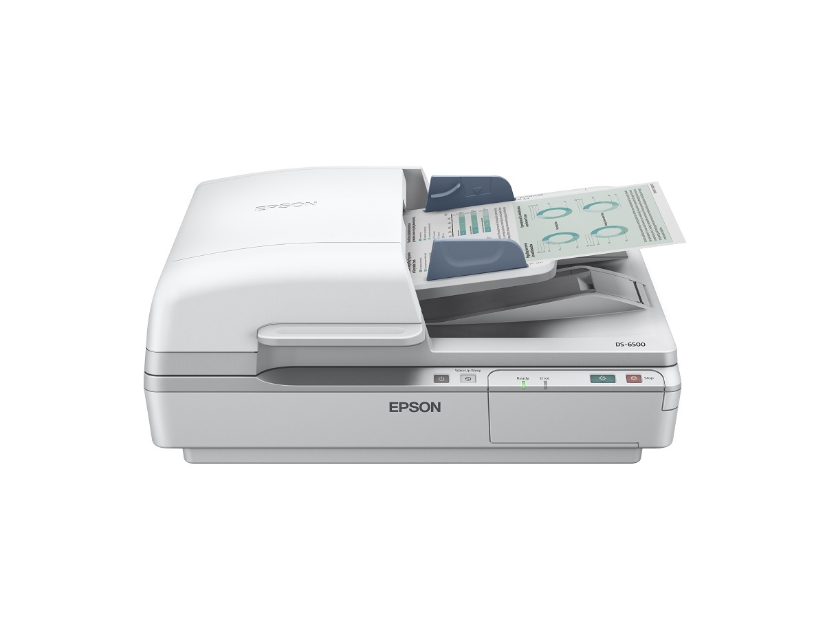 B11B205241, Epson WorkForce DS-6500 Flatbed Document Scanner with Duplex  ADF, A4 Document Scanners, Scanners