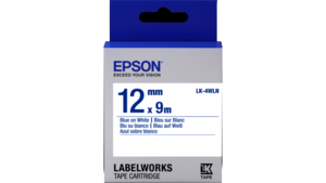 LabelWorks Standard LK Tape Cartridge ~1/2" Blue on White