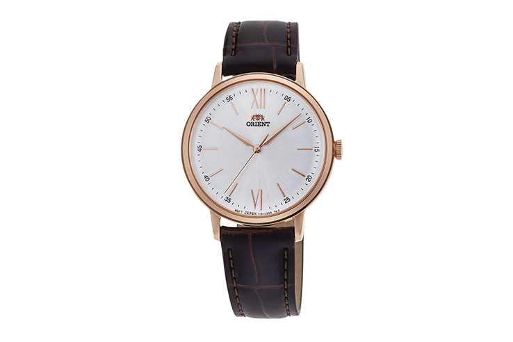 ORIENT: Quartz Classic Watch, Leather Strap - 33.8mm (RA-QC1704S)