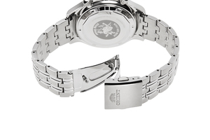ORIENT: Zegarek mechaniczny Revival, metalowa bransoleta – 43,8 mm (RA-AA0D01B)