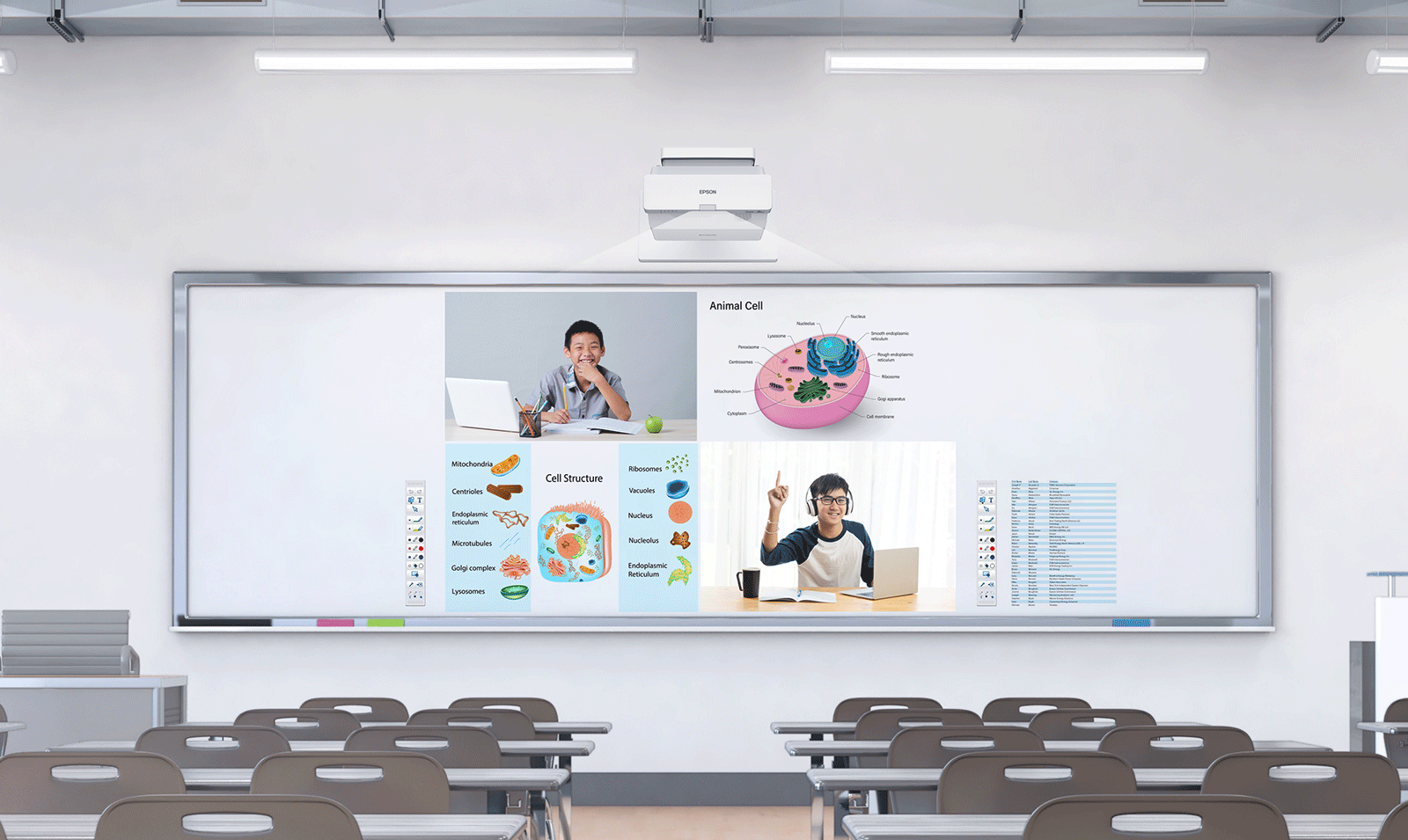 EB-770Fi Ultra-Short-Throw Interactive Projector Full HD 3LCD Laser Projector