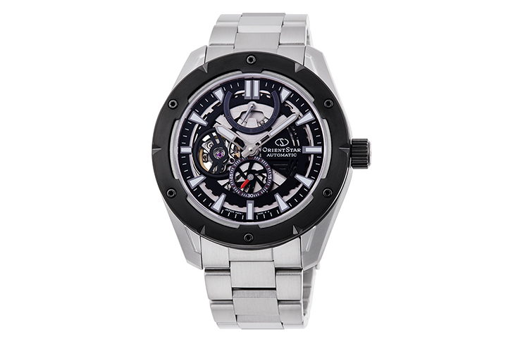ORIENT STAR: Mechanical Contemporary Watch, Metal Strap - 42.6mm (RE-AV0A01B)
