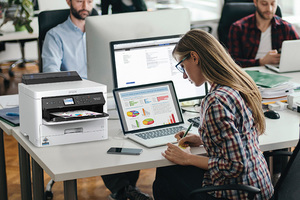 WorkForce Pro WF-C5290 Network Color Printer with Replaceable Ink Pack System - Certified ReNew