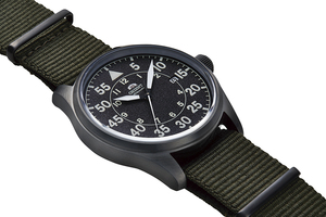 ORIENT: Mechanical Sports Watch, Nylon Strap - 42.4mm (RA-AC0H02N)
