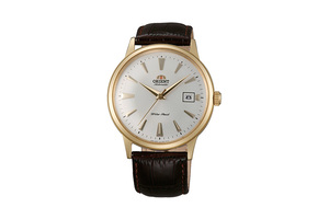 ORIENT: Mechanical Classic Watch, Leather Strap - 40.5mm (AC00003W)