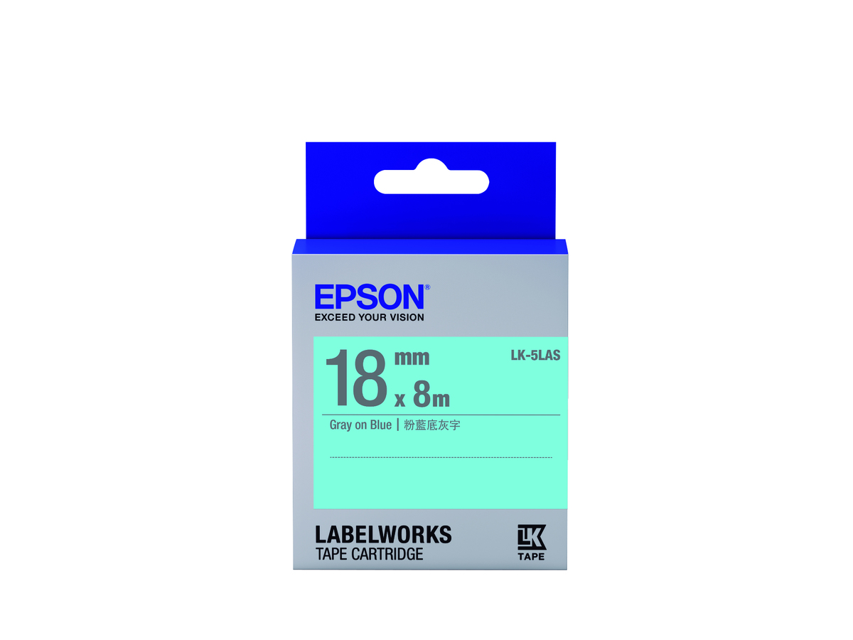 Pale color 淡彩系列LK-5LAS藍底灰字