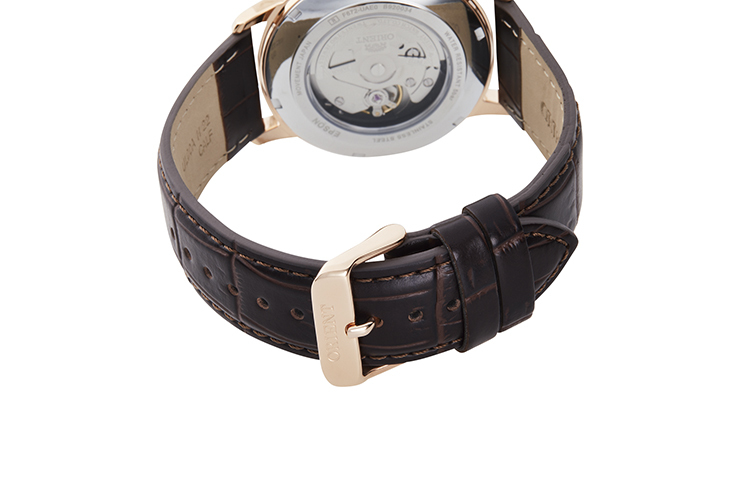 ORIENT: Mechanical Contemporary Watch, Leather Strap - 41.6mm (RA-AC0F03B)