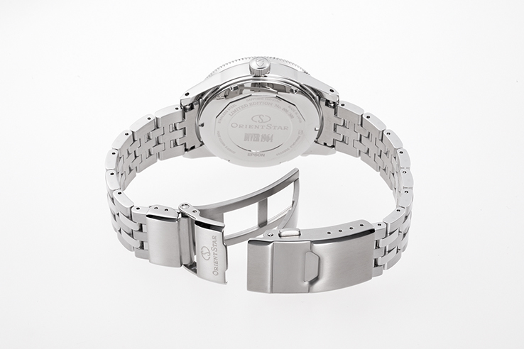 ORIENT STAR: Reloj mecánico deportivo con correa metálica – 40,2 mm (RE-AU0501B) edición limitada