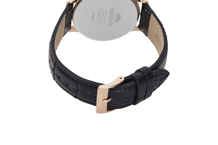 ORIENT: Quartz Contemporary Watch, Leather Strap - 39.0mm (RF-QD0007B)