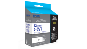 Standard LC Tape Cartridge, Blue on White,  12mm