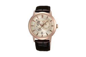 ORIENT: Mechanical Contemporary Watch, Leather Strap - 41.5mm (ET0P001W)