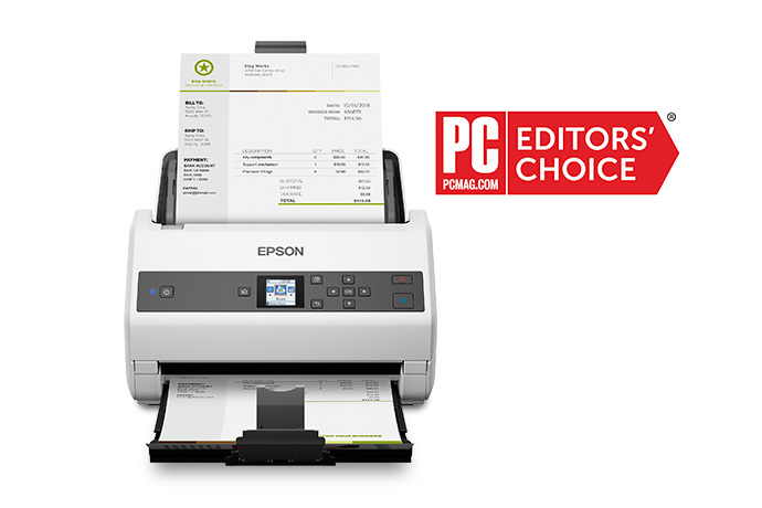 B11B250502, Epson WorkForce DS-870 A4 Duplex Sheet-fed Document Scanner, Scanners