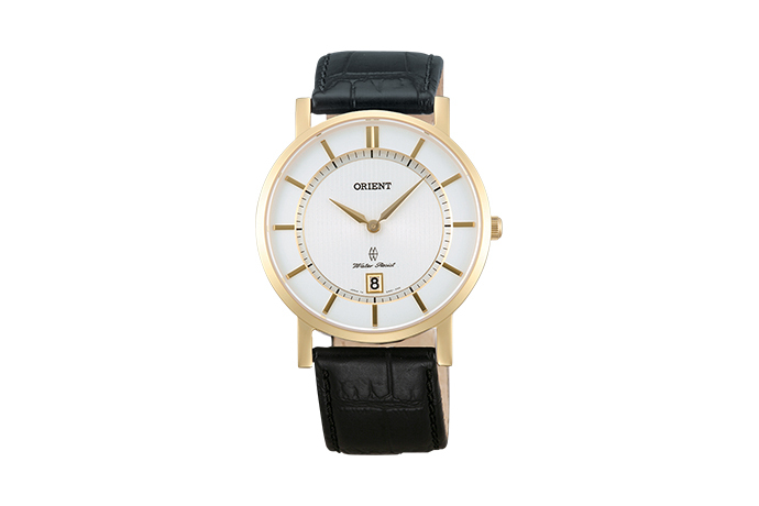 ORIENT: Quartz Contemporary Watch, Leather Strap - 38.0mm (GW01002W)