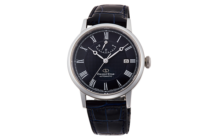ORIENT STAR: Mechanical Classic Watch, Leather Strap - 38.7mm (RE-AU0003L)