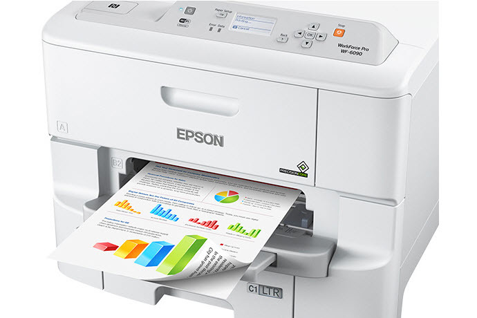 Epson WorkForce Pro WF-6090 Printer with PCL/PostScript - Certified ReNew