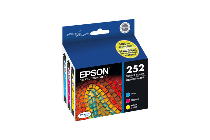 Epson 252, Color Ink Cartridges, C/M/Y 3-Pack