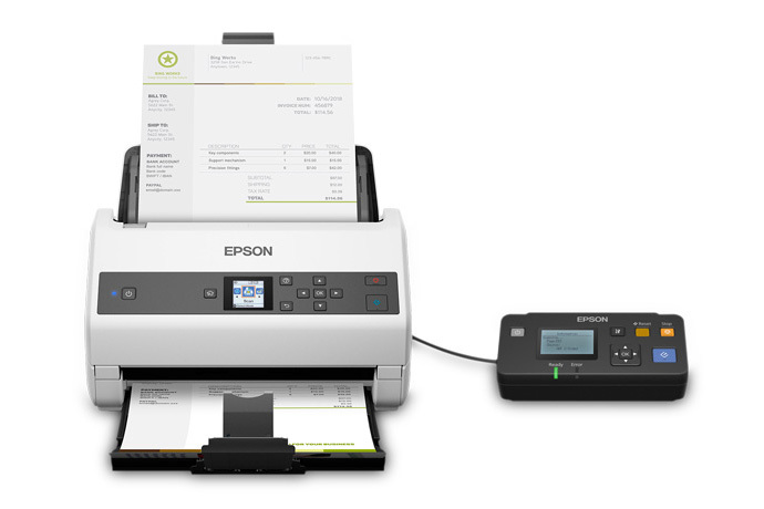Epson DS-870 Color Duplex Workgroup Document Scanner - Certified ReNew