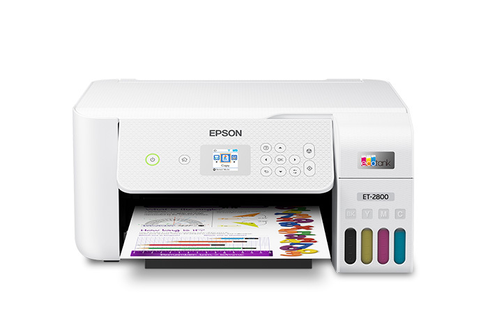 EcoTank ET-2800 Wireless Color All-in-One Cartridge-Free Supertank Printer with Scan and Copy