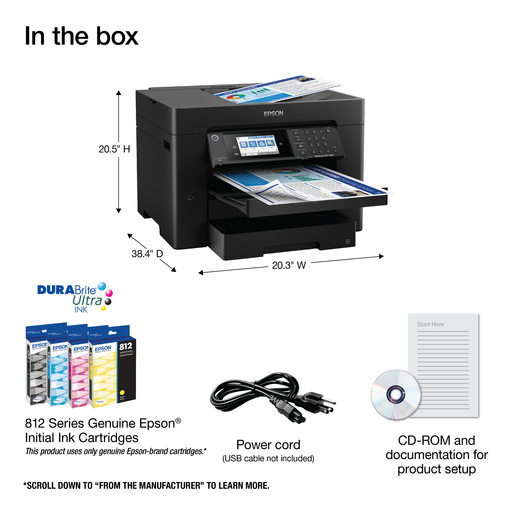 как выглядит Epson WorkForce Pro WF-7840 Wide-format Printer - Certified Refurbished фото