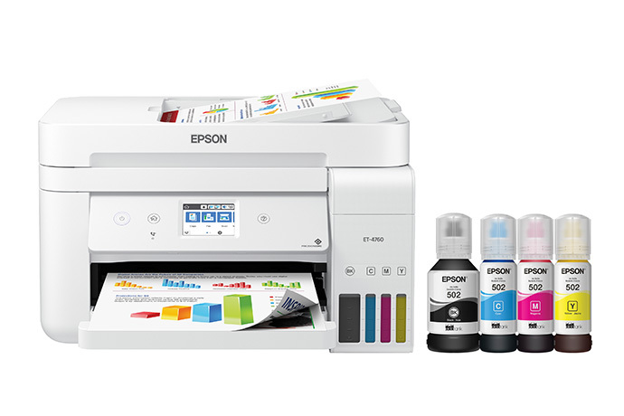 Ecotank Et 4760 All In One Cartridge Free Supertank Printer White Inkjet Printers For Work Epson Canada To use this updater, your the installer downloads and installs the latest driver software for your epson product which may include (where applicable) printer drivers, network. ecotank et 4760 all in one cartridge
