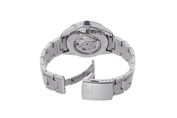 ORIENT STAR: Moderne mechanische Uhr, Metallarmband – 41,0 mm (RE-AY0005A)