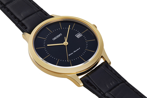 ORIENT: Quartz Contemporary Watch, Leather Strap - 39.0mm (RF-QD0002B)