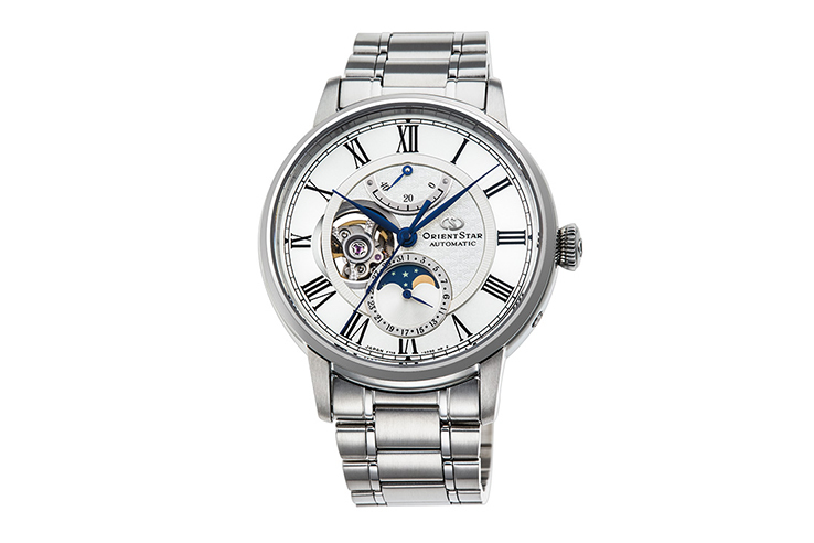 ORIENT STAR: Mecánico Clásico Reloj, Piel de cocodrilo Correa - 41.0mm (RE-AM0001S)