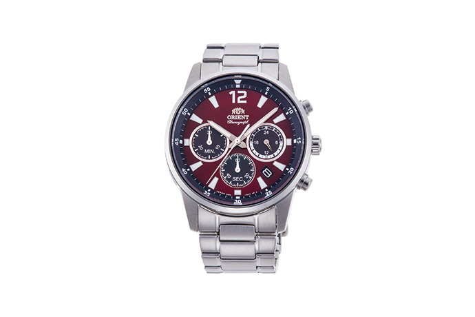 ORIENT: Quartz Sports Watch, Metal Strap - 42mm (RA-KV0004R)