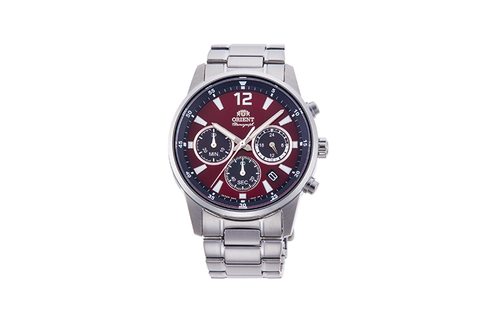 ORIENT: Kwarcowy Sportowy Zegarki, Metalowy Pasek - 42.0mm (RA-KV0004R)